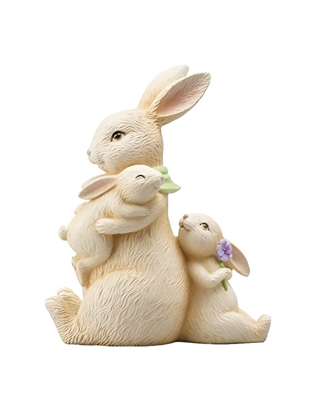 Easter Decorations Family Bunny Figurines Spring-Decor - Resin